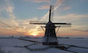 December was de koudste maand in ruim veertig jaar. Vrijwel de hele maand lag er sneeuw (foto: Jannes Wiersema) 